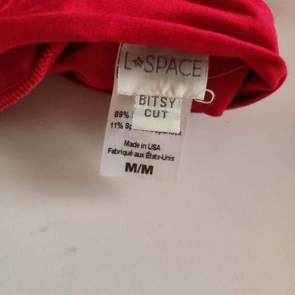 L*Space Frenchi Bitsy Bikini Bottom in Lipstick Red Size Medium NWOT - Picture 4 of 5